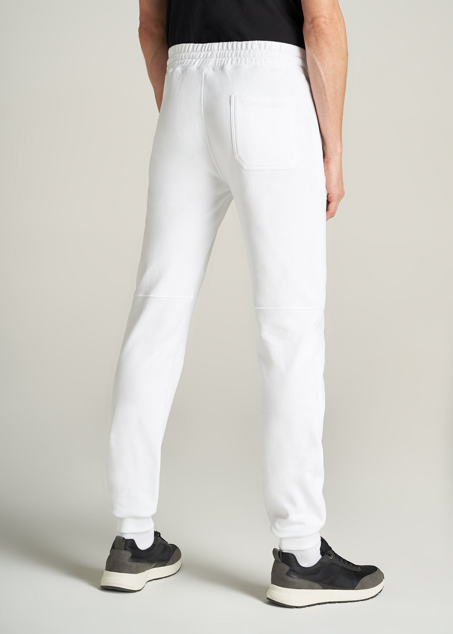 Wearever French Terry Men's Tall Joggers in Bright White sold by American Tall product image thumbnail 5