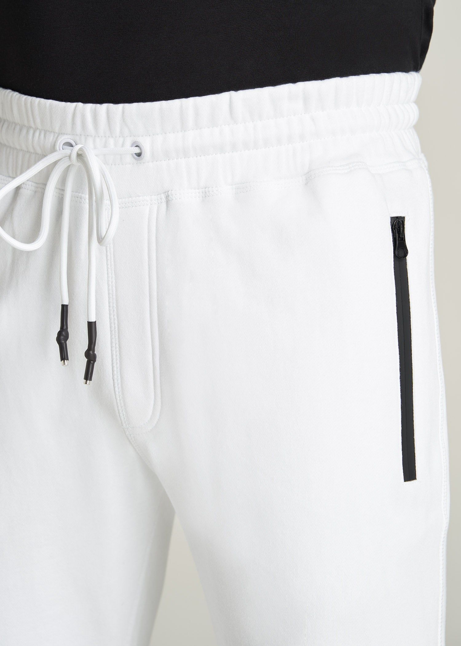 Wearever French Terry Men's Tall Joggers in Bright White sold by American Tall product image thumbnail 2