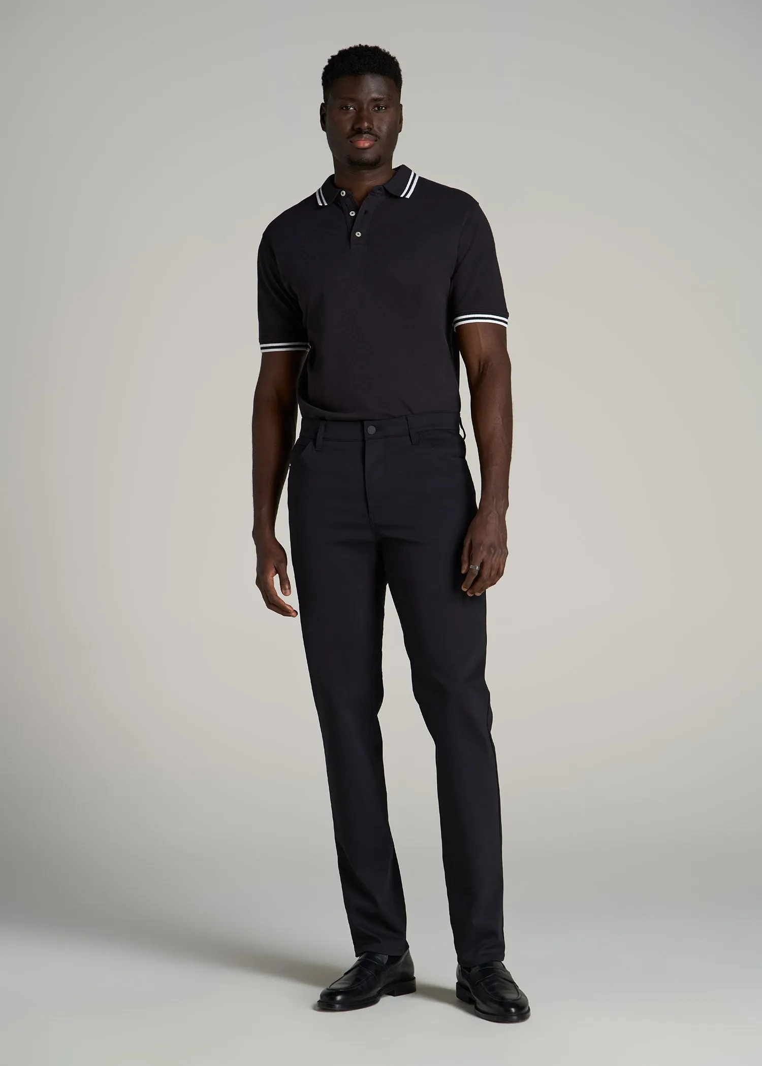 365 Stretch 5-Pocket TAPERED Pants for Tall Men in Black sold by American Tall product image thumbnail 4
