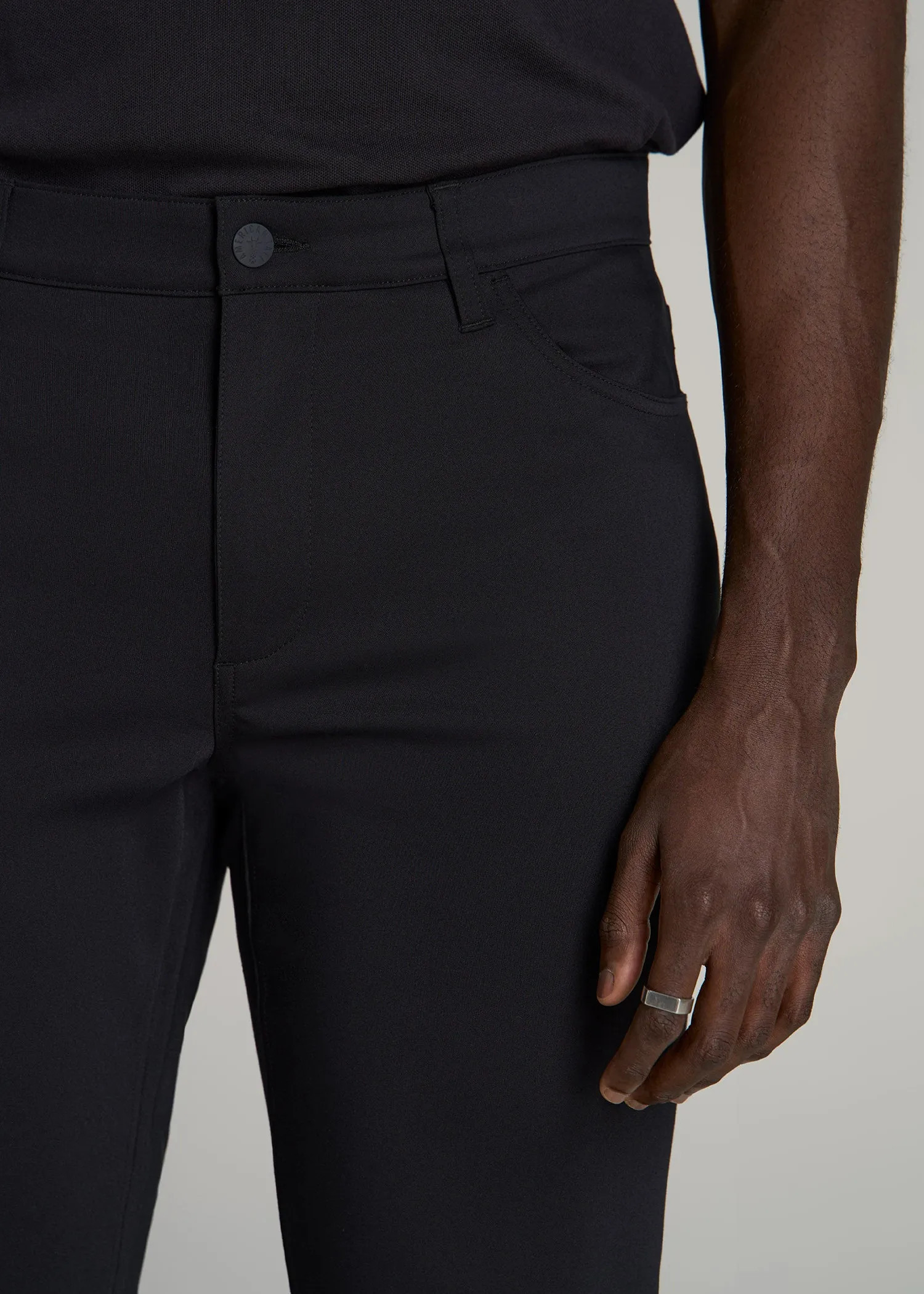 365 Stretch 5-Pocket TAPERED Pants for Tall Men in Black sold by American Tall product image thumbnail 2