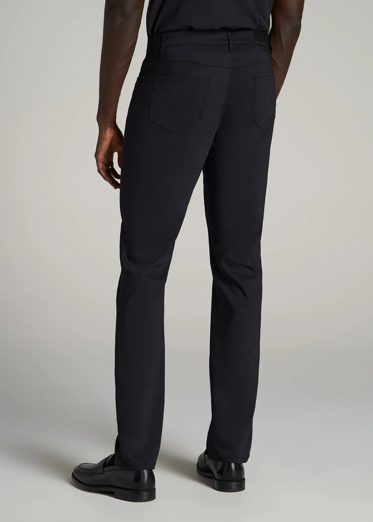 365 Stretch 5-Pocket TAPERED Pants for Tall Men in Black sold by American Tall product image thumbnail 5