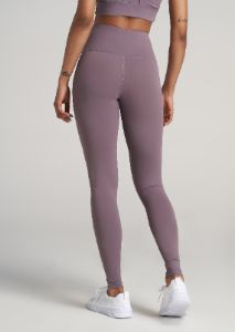 AT Balance High-Rise Leggings for Tall Women in Smoked Mauve sold by American Tall