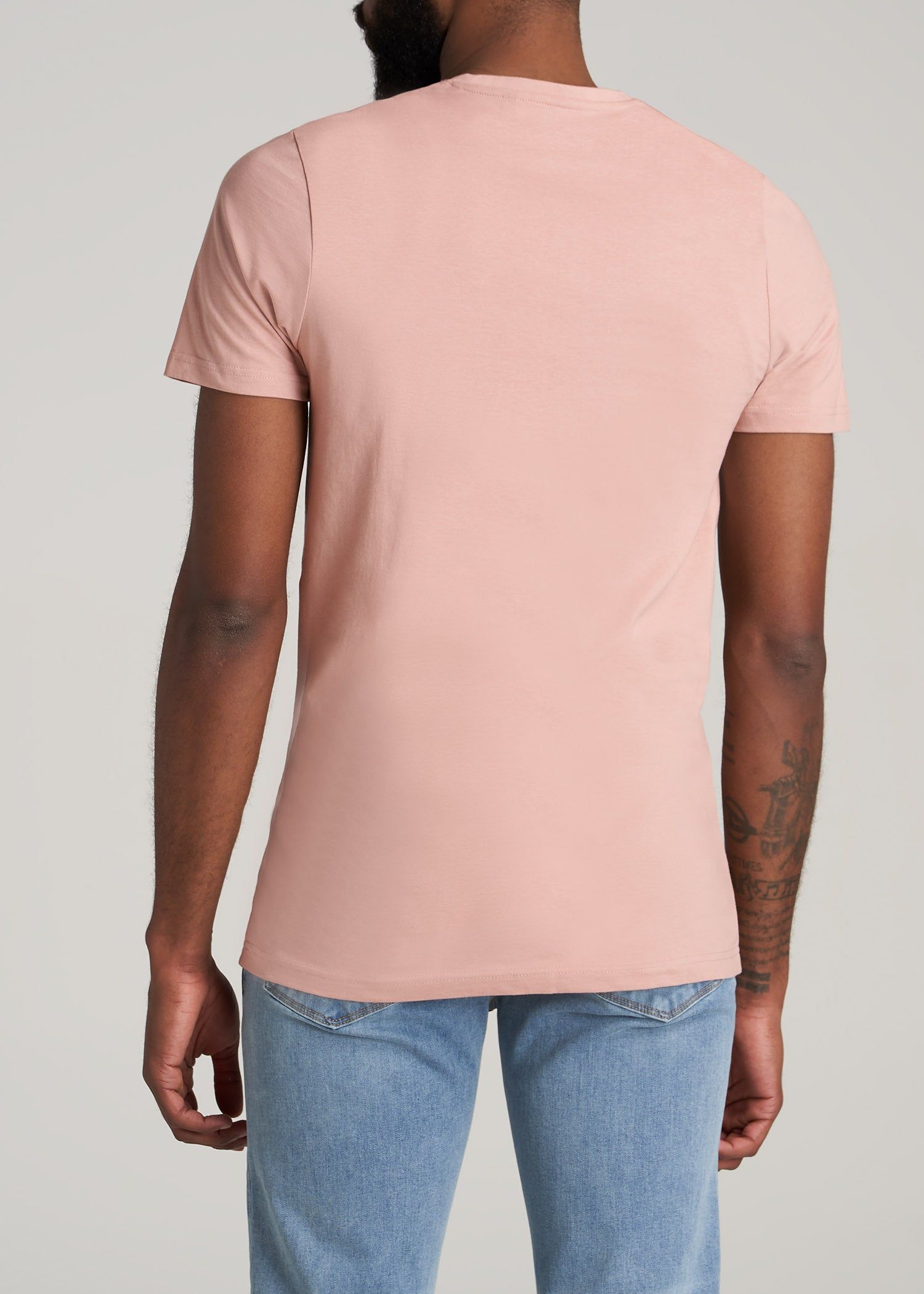 The Everyday REGULAR-FIT V-Neck Tall Men's T-Shirt in Sun Bleached Brick sold by American Tall product image thumbnail 5