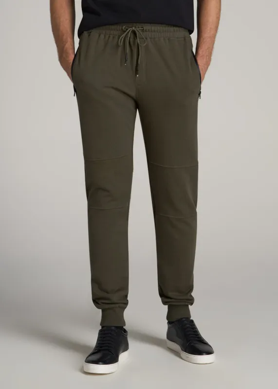 Wearever French Terry Men's Tall Joggers in Camo Green sold by American Tall