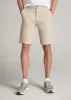 Traveler Chino Shorts for Tall Men in Light Khaki sold by American Tall