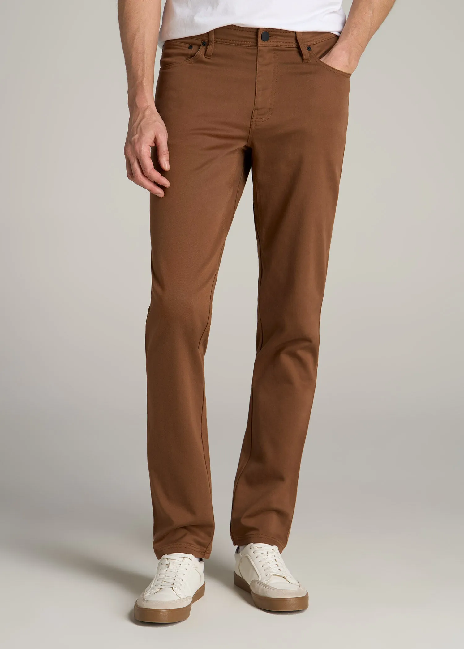 Everyday Comfort 5-Pocket TAPERED-FIT Pant for Tall Men in Nutshell sold by American Tall