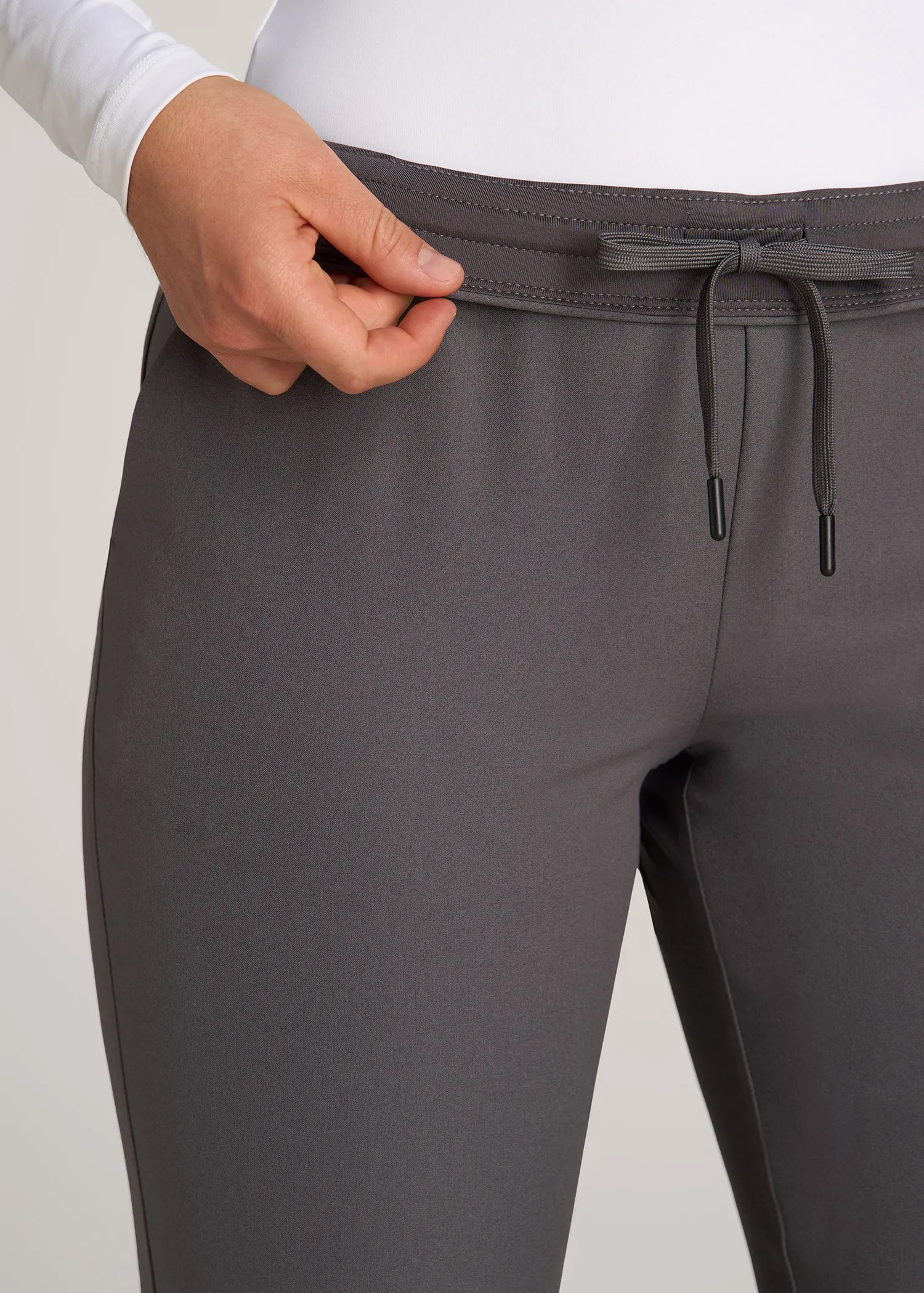 Pull-on Traveler Pants 2.0 for Tall Women in Light Ash sold by American Tall product image thumbnail 2