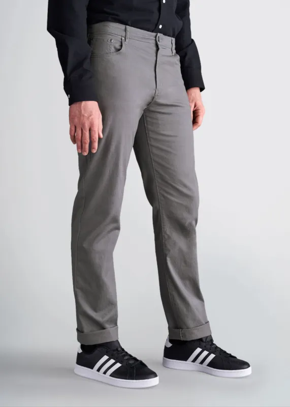 J1 STRAIGHT Leg Five-Pocket Pants for Tall Men in Charcoal sold by American Tall