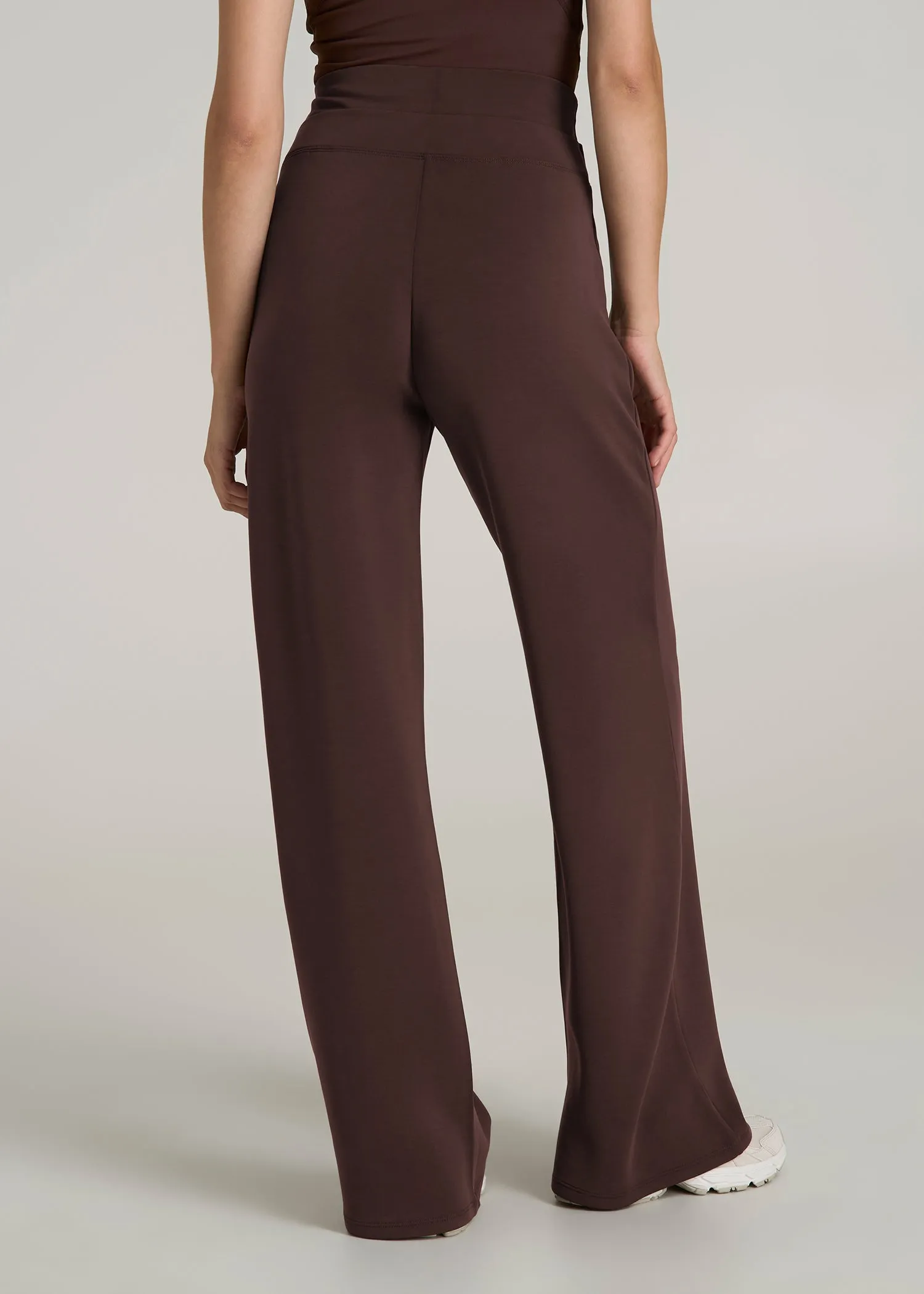 Soft Motion Wide Leg Ultra High Rise Pant for Tall Women in Espresso sold by American Tall product image thumbnail 5