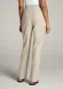 Pull-On Straight Leg Knit Pants for Tall Women in Stone sold by American Tall