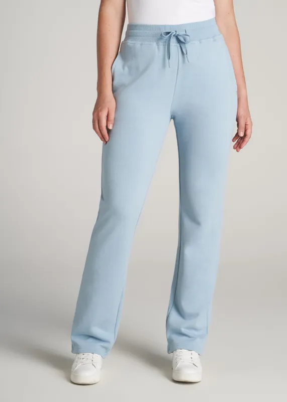 Wearever Fleece Open-Bottom Sweatpants for Tall Women in Partly Cloudy sold by American Tall