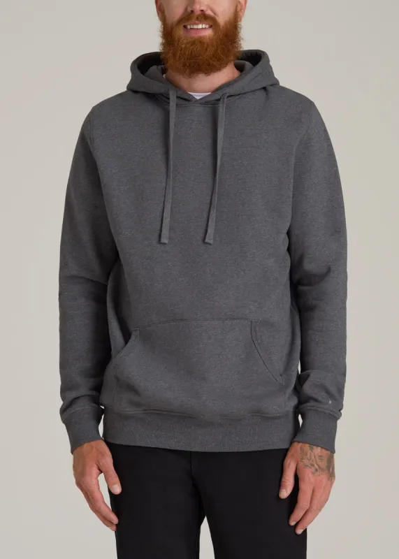 Wearever 2.0 Fleece Hoodie for Tall Men in Charcoal Mix sold by American Tall