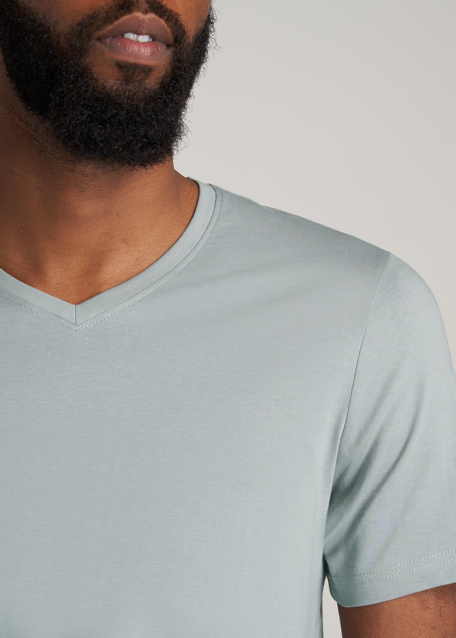 The Everyday REGULAR-FIT V-Neck Tall Men's T-Shirt in Quarry Grey sold by American Tall product image thumbnail 2