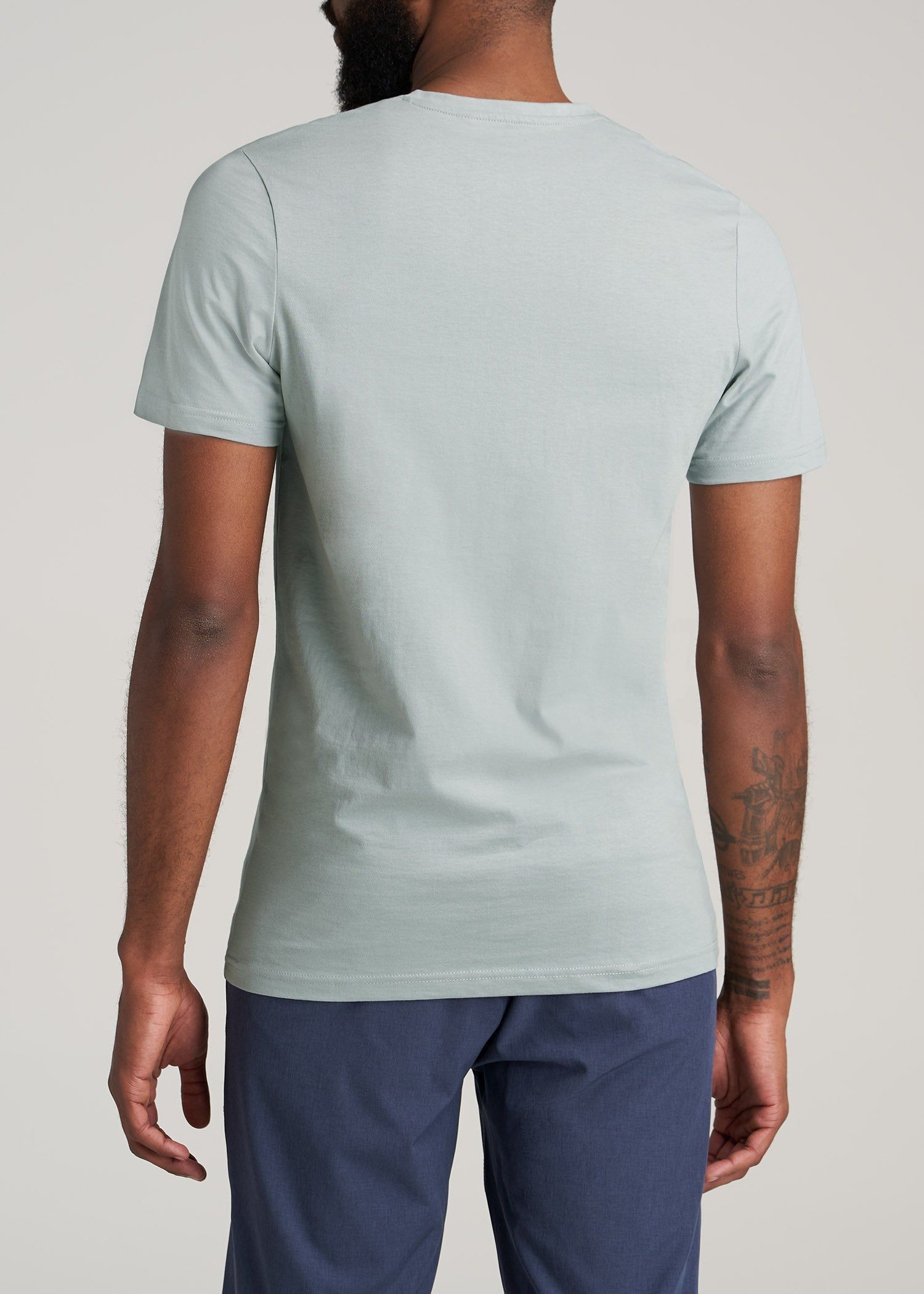 The Everyday REGULAR-FIT V-Neck Tall Men's T-Shirt in Quarry Grey sold by American Tall product image thumbnail 5