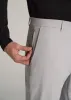 Performance TAPERED-FIT Chino Pants for Tall Men in Light Grey sold by American Tall