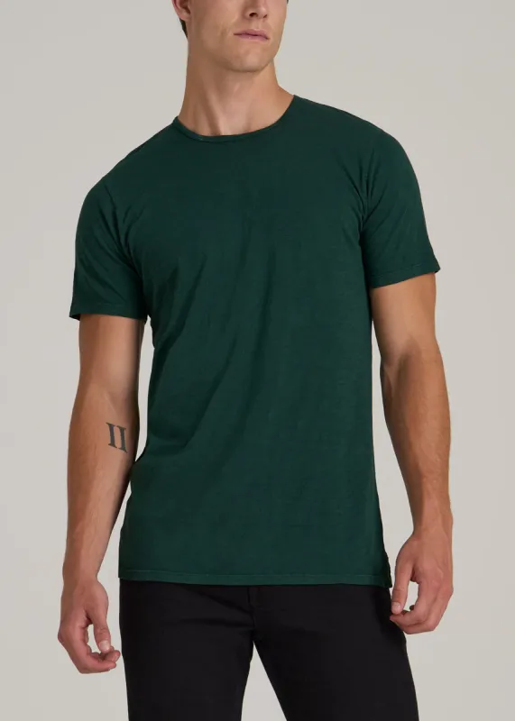 REGULAR-FIT Slub Tee in Rain Forest - Tall Men's Shirts sold by American Tall