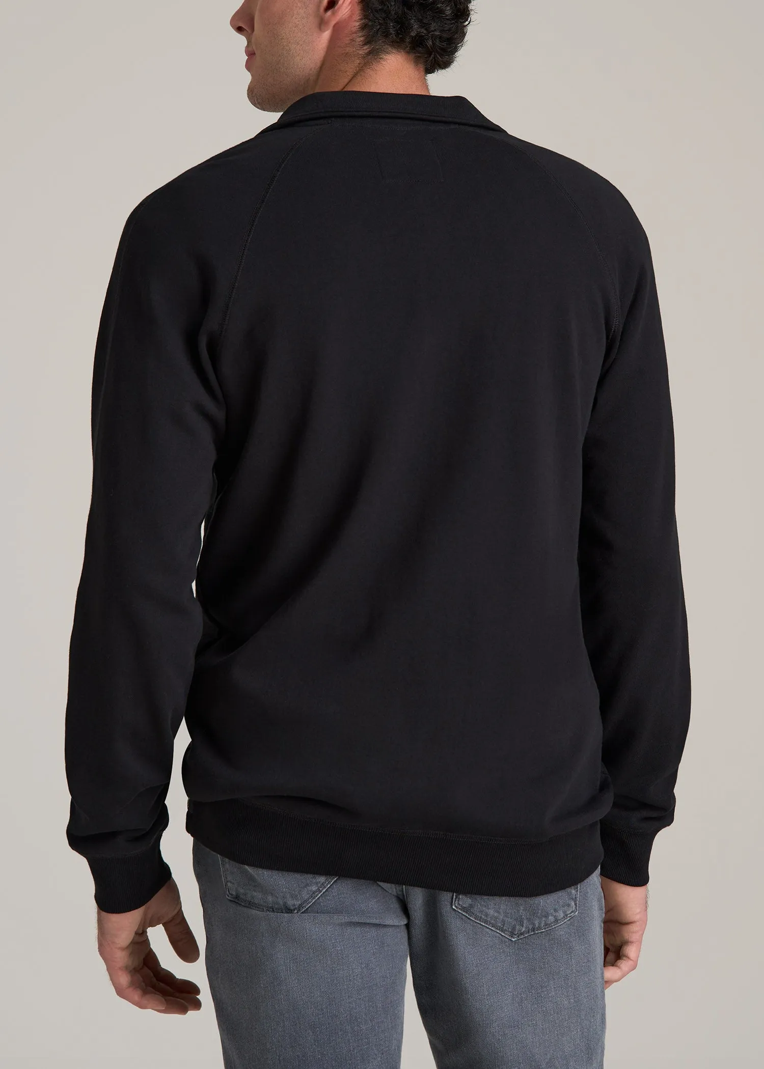 Wearever 2.0 French Terry Quarter-Zip Sweatshirt for Tall Men in Black sold by American Tall product image thumbnail 5