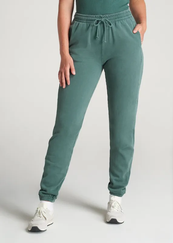 Wearever Fleece Regular Fit Women's Tall Sweatpants in Juniper Green sold by American Tall