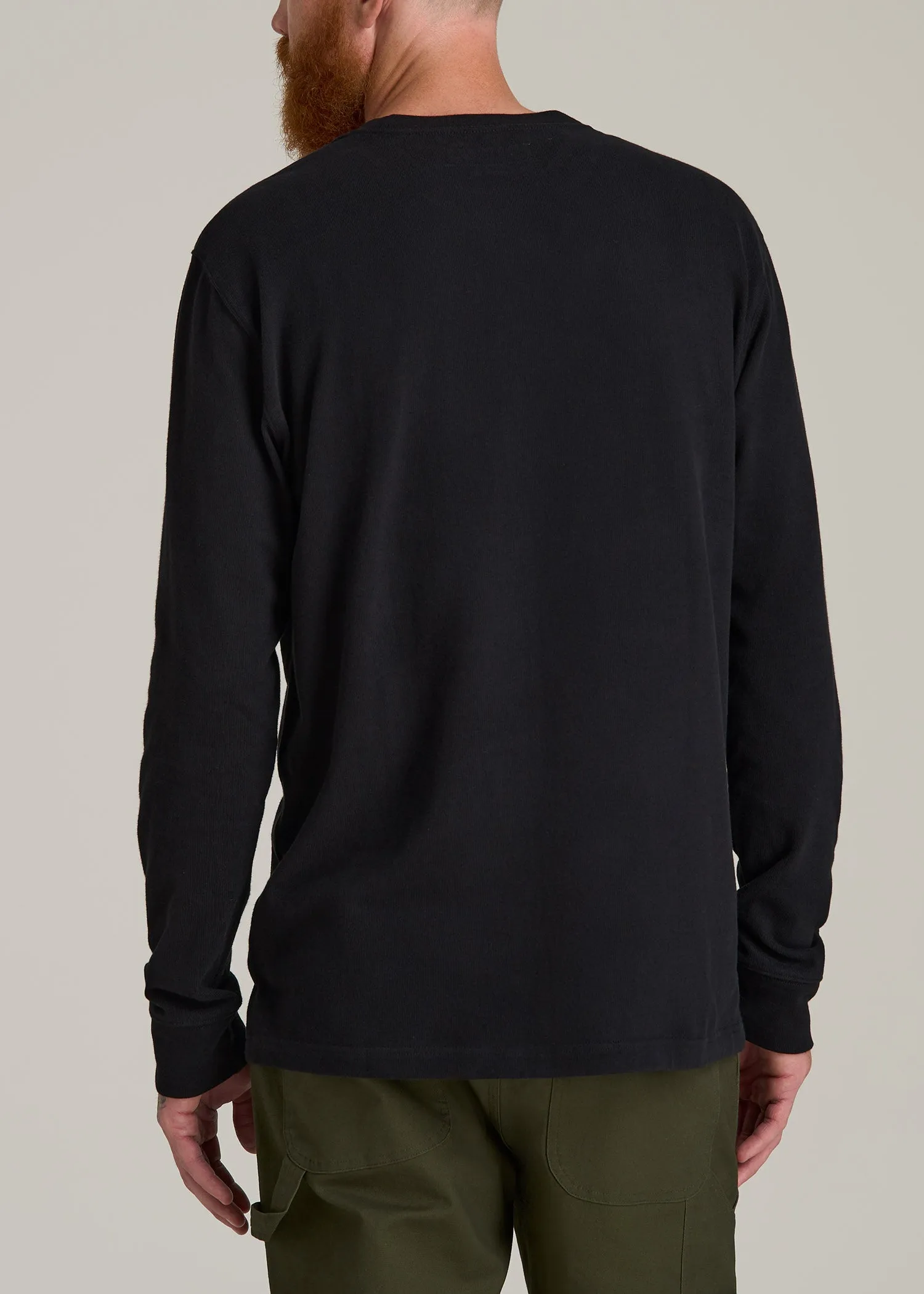 LJ&S Long Sleeve Workwear Pocket Tee for Tall Men in Black sold by American Tall product image thumbnail 5