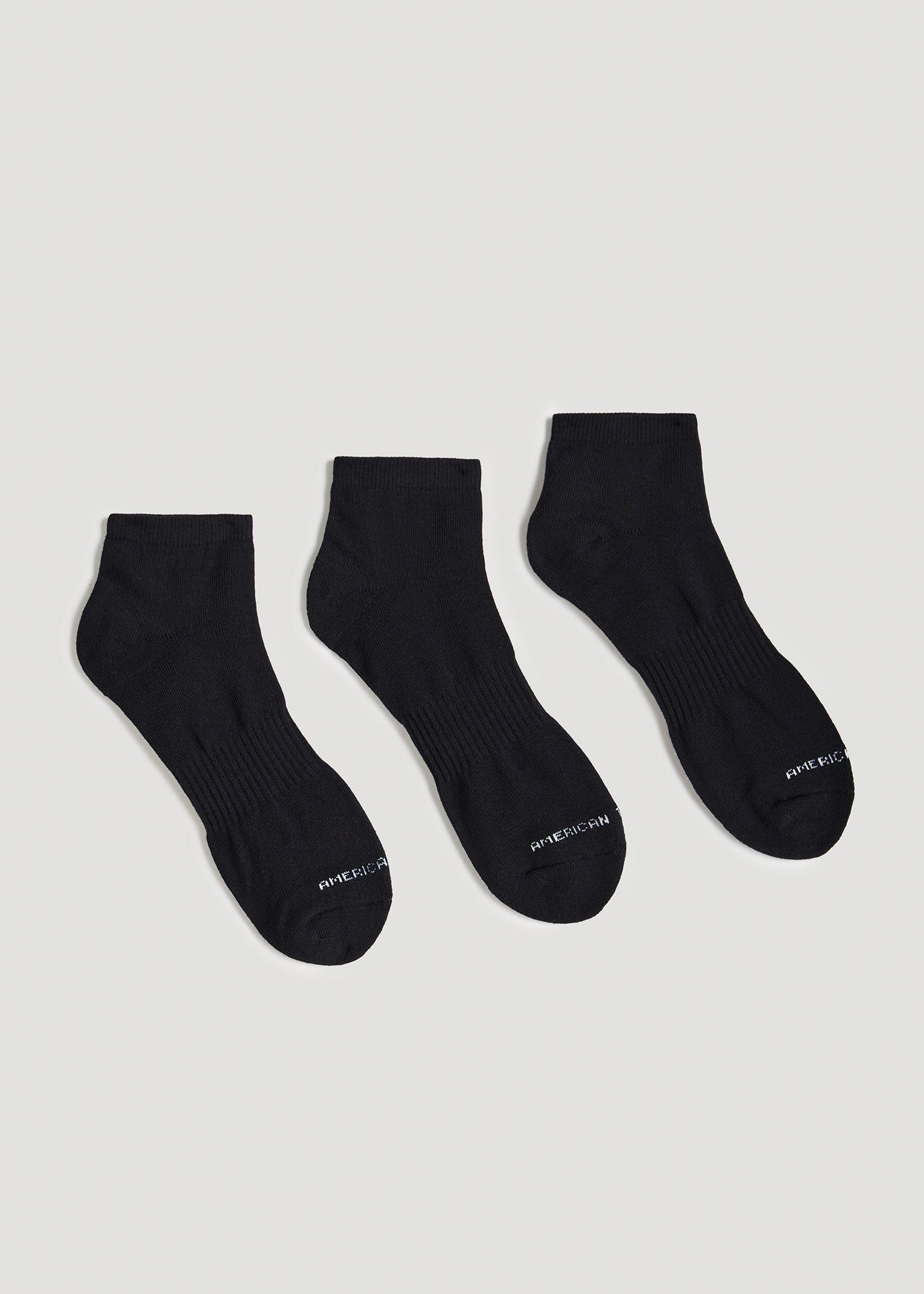 Athletic Low Ankle Socks (X-Large Size: 13-15) for Tall Men in Black sold by American Tall product image thumbnail 2
