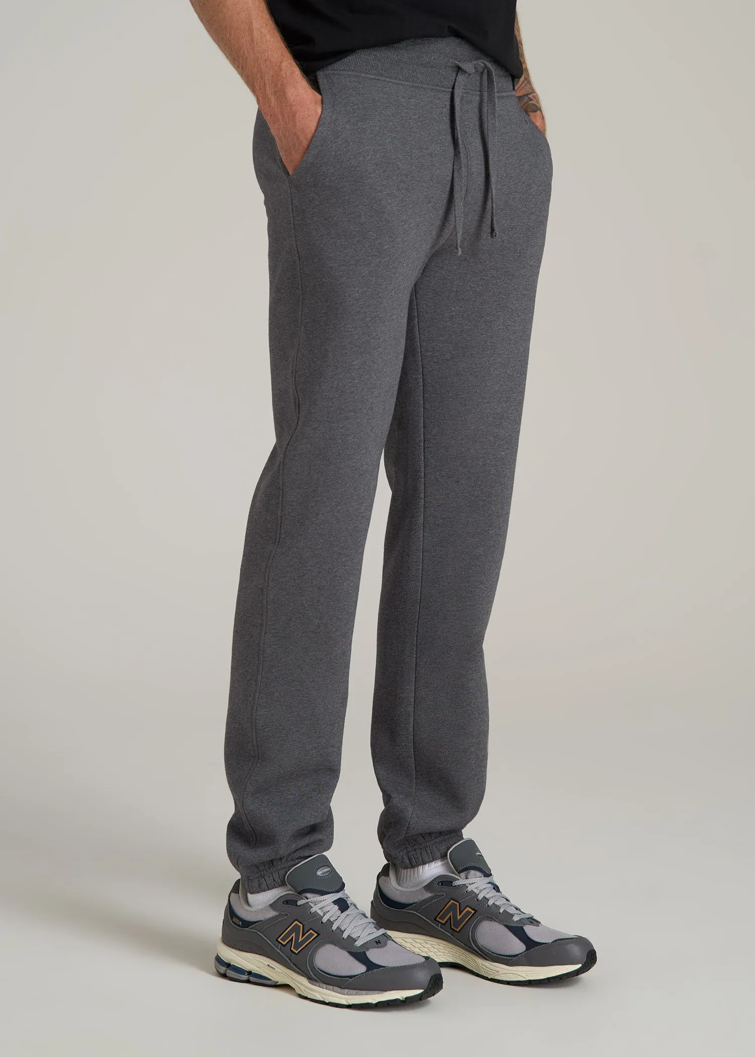 Wearever 2.0 Fleece Sweatpants for Tall Men in Charcoal Mix sold by American Tall product image thumbnail 3