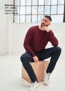 Carman TAPERED Jeans for Tall Men in Heritage Indigo sold by American Tall