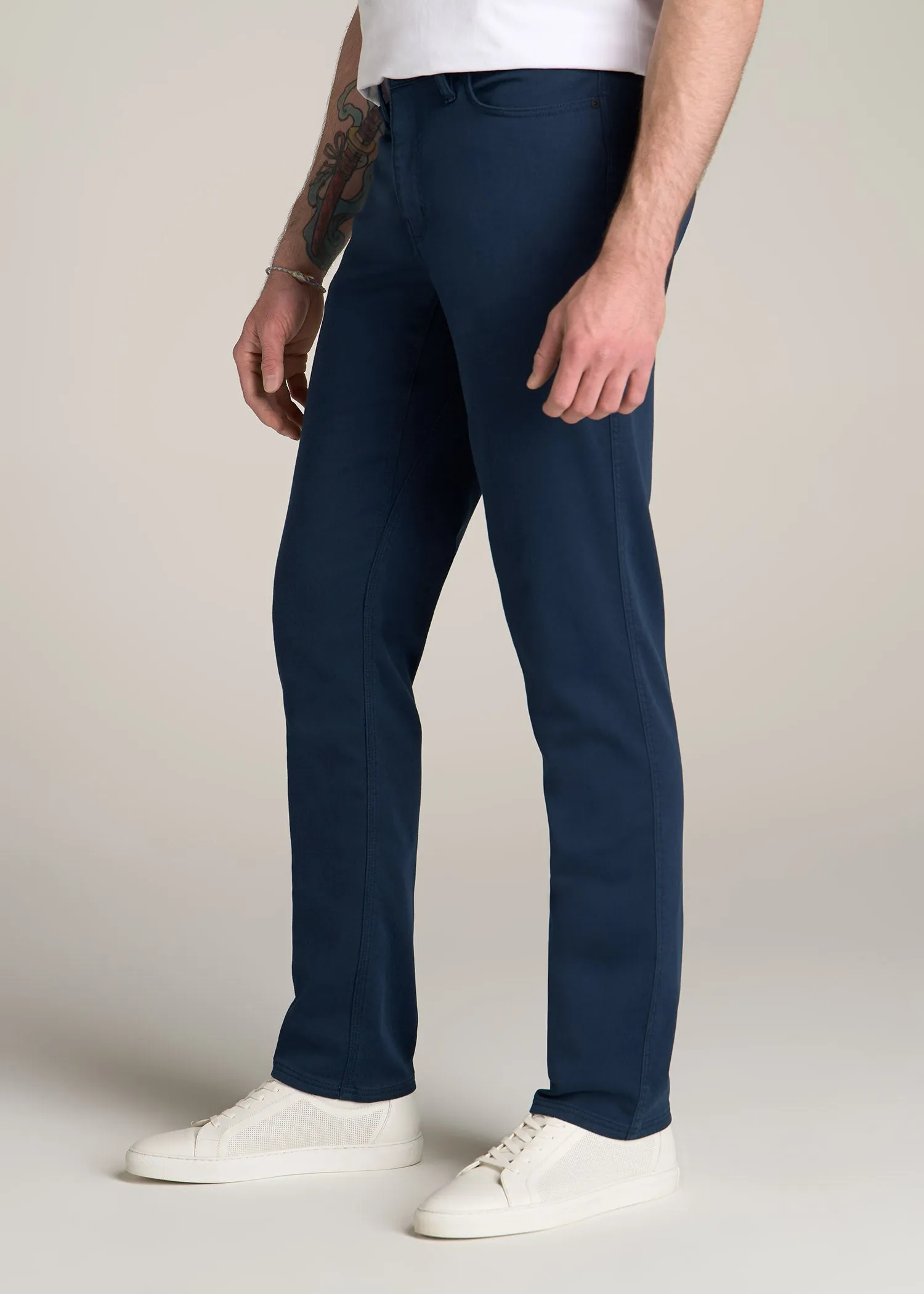 Everyday Comfort 5-Pocket TAPERED-FIT Pant for Tall Men in Marine Navy sold by American Tall product image thumbnail 3