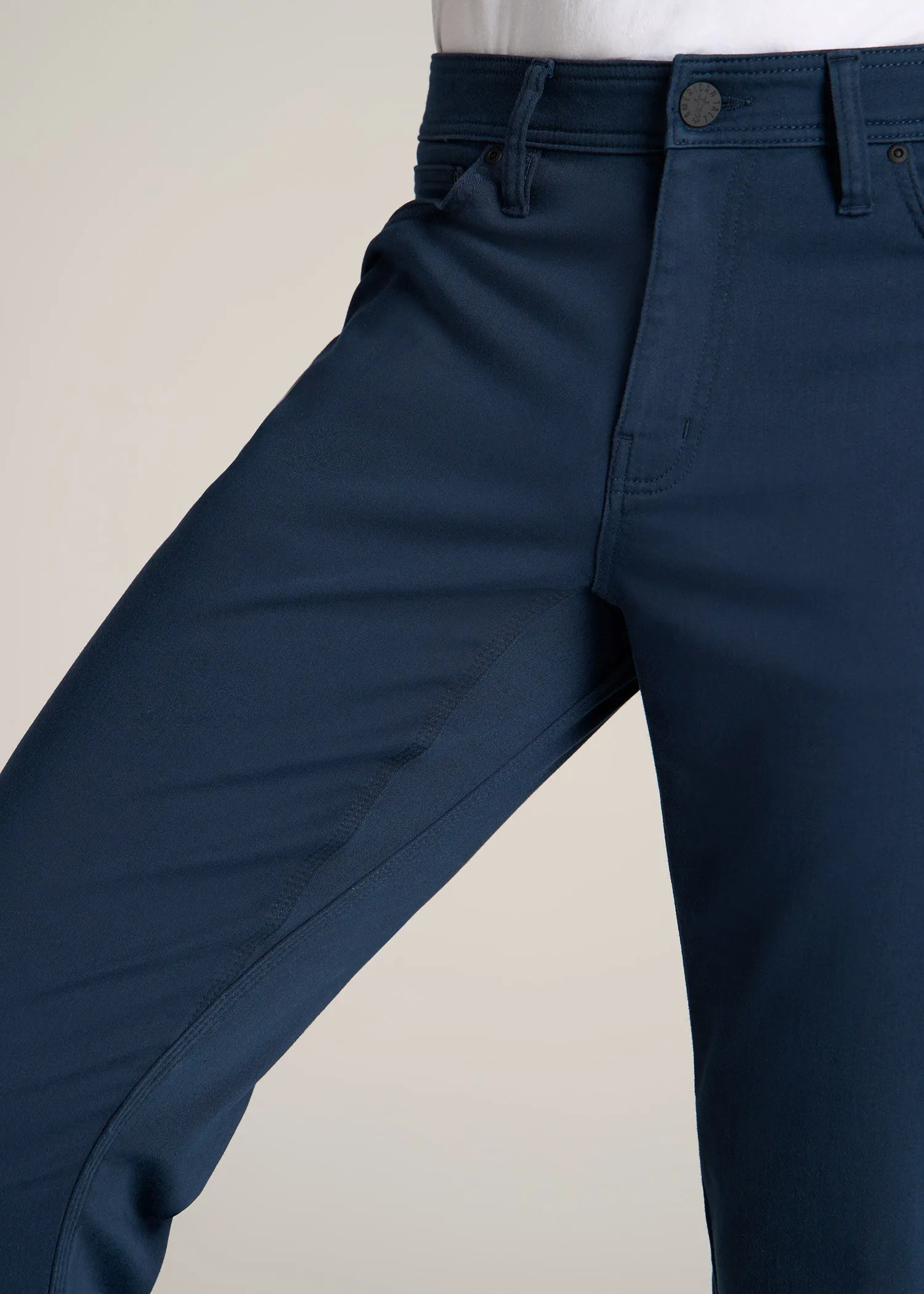 Everyday Comfort 5-Pocket TAPERED-FIT Pant for Tall Men in Marine Navy sold by American Tall product image thumbnail 2