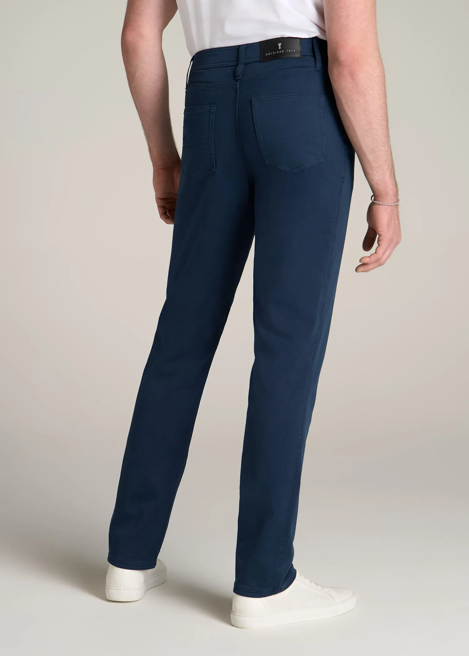 Everyday Comfort 5-Pocket TAPERED-FIT Pant for Tall Men in Marine Navy sold by American Tall product image thumbnail 5