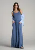 Jersey Tank Maxi Dress with Pockets for Tall Women in Steel Blue sold by American Tall