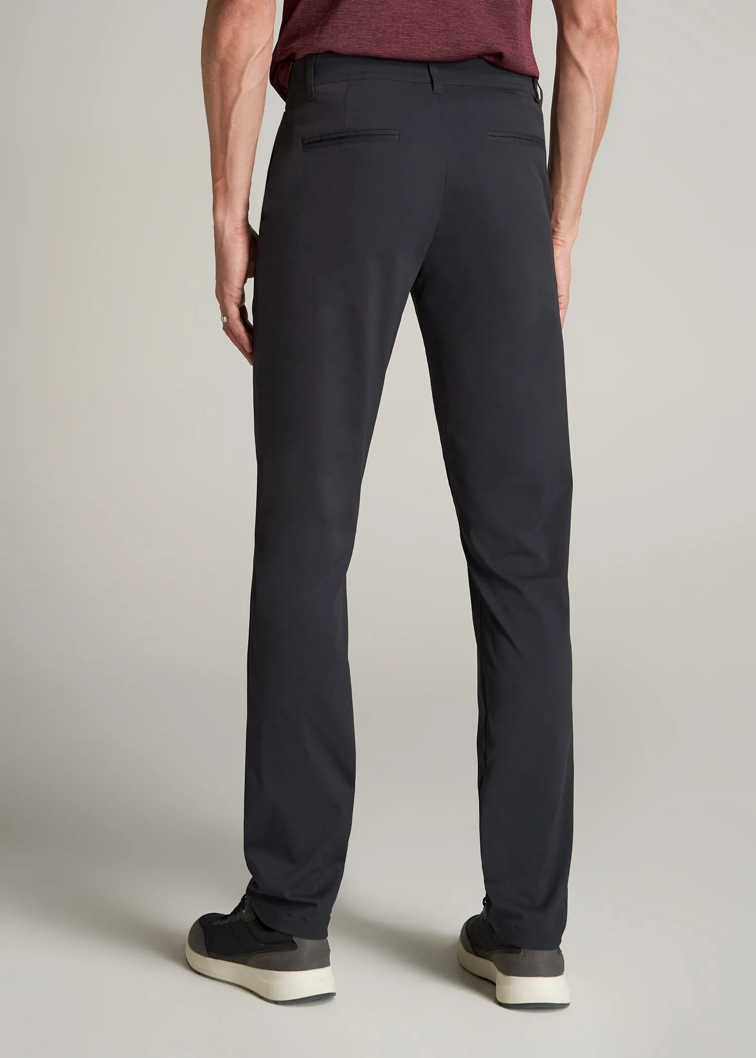 TAPERED FIT Traveler Chino Pants for Tall Men in Black sold by American Tall product image thumbnail 4