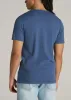 REGULAR-FIT Slub Tee in Steel Blue - Tall Men's Shirts sold by American Tall
