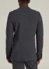 Textured Garment Washed Stretch Cotton Tall Blazer in Iron Grey sold by American Tall