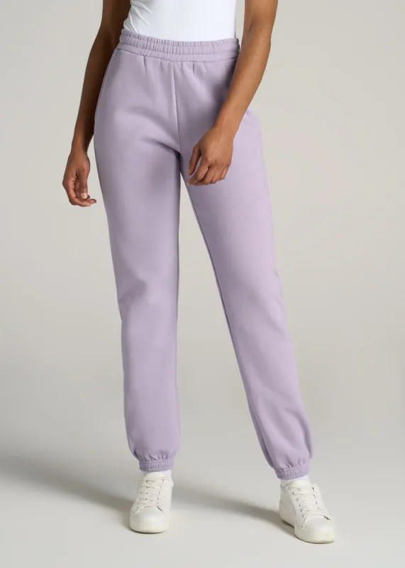 Wearever Fleece Relaxed Women's Tall Sweatpants in Wisteria sold by American Tall