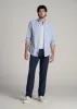Tall Men's Relaxed Pleated Trouser in Deep Cove sold by American Tall