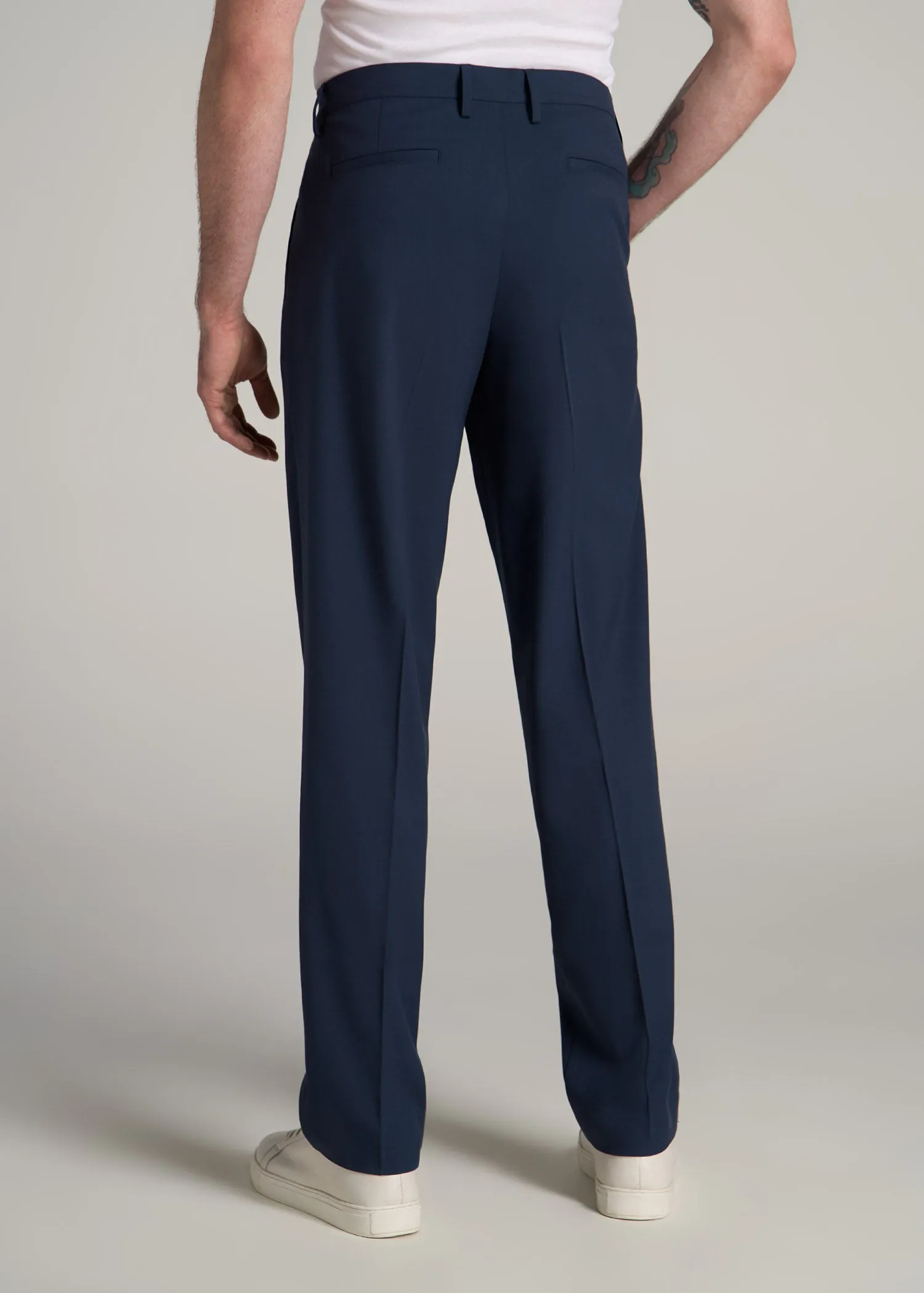 Relaxed Pleated Trousers for Tall Men in Deep Cove sold by American Tall product image thumbnail 5