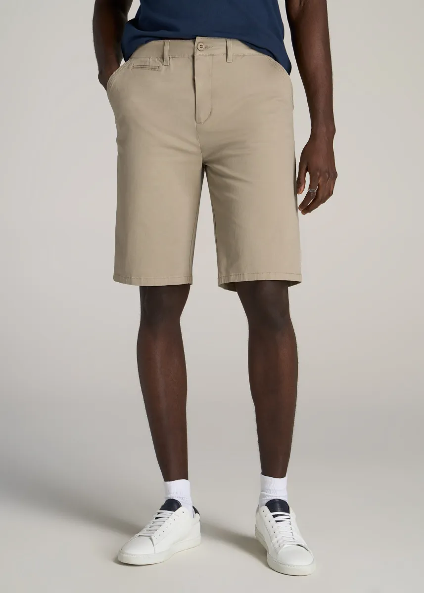 Chino Shorts for Tall Men in Desert Khaki sold by American Tall