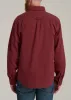 LJ&S Heavyweight Cotton Twill Overshirt for Tall Men in Burnt Brick sold by American Tall