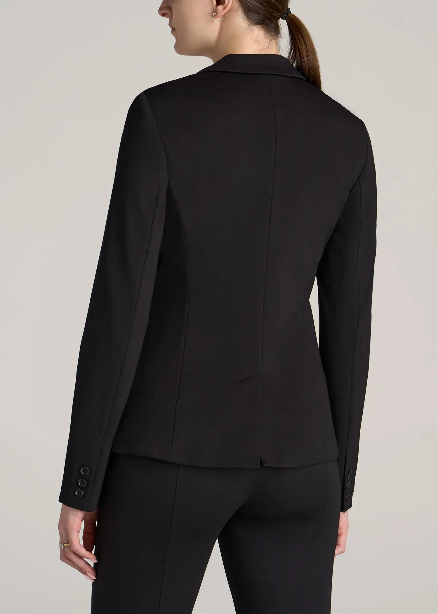 SLIM-FIT Two Button Blazer for Tall Women in Black sold by American Tall product image thumbnail 5