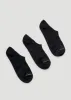 Women's No-Show Socks (X-Large Size: 10-13) | Black 3 Pack sold by American Tall