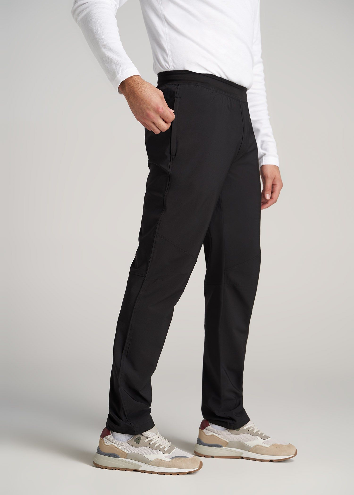 Men's Tall Stretch Woven Training Pant in Black sold by American Tall product image thumbnail 3