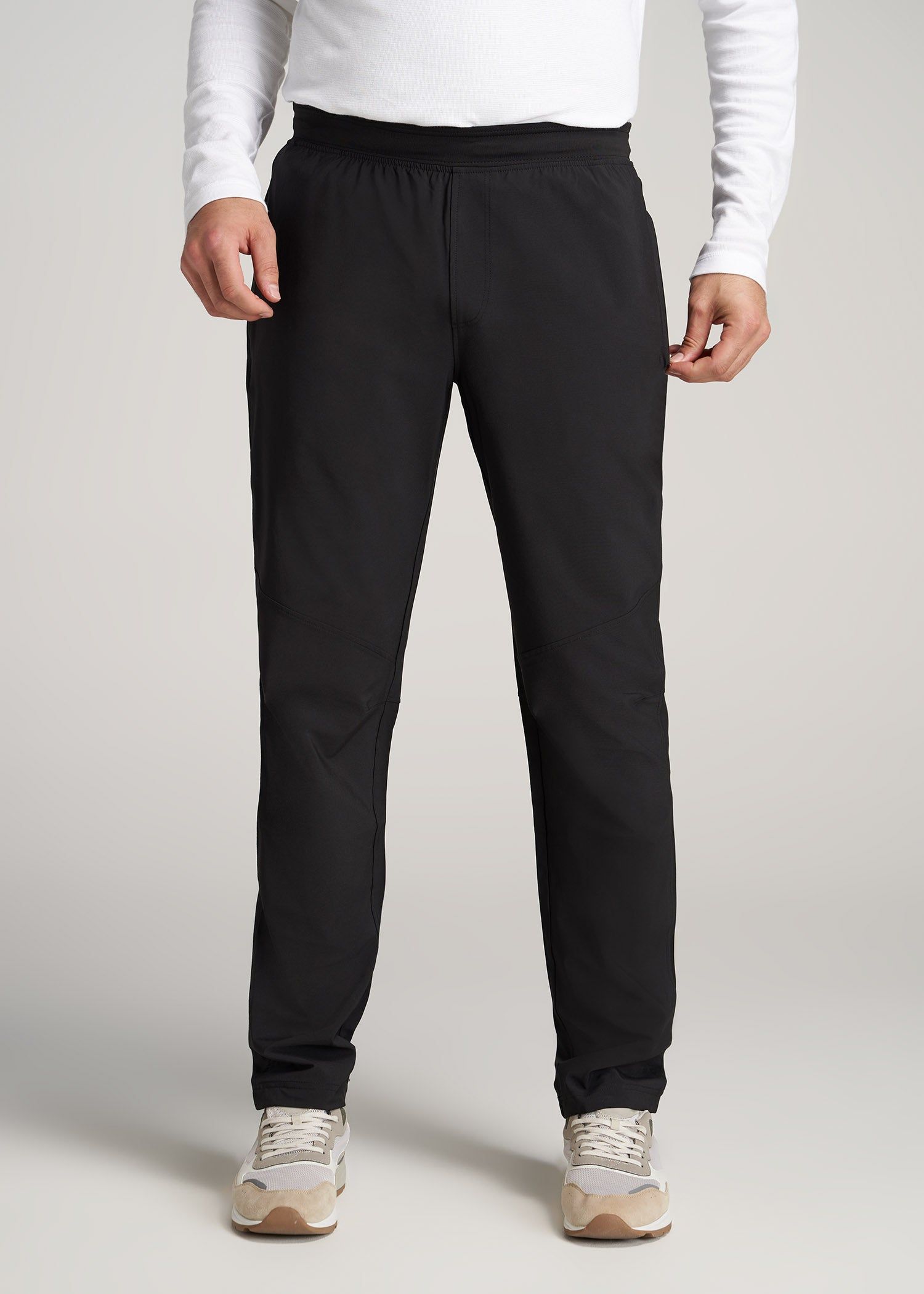 Men's Tall Stretch Woven Training Pant in Black sold by American Tall