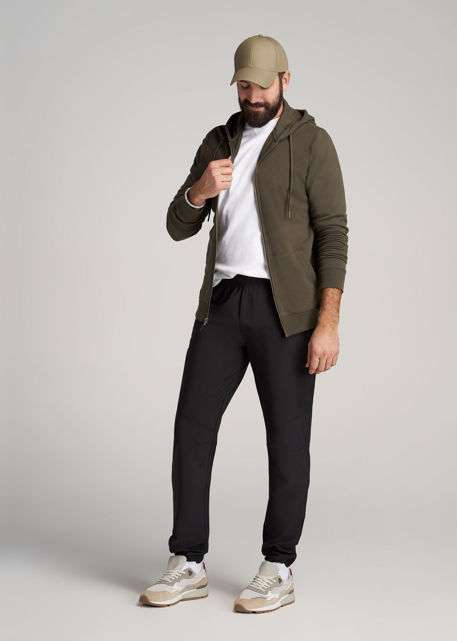 Men's Tall Stretch Woven Training Pant in Black sold by American Tall product image thumbnail 4