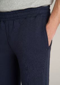 Wearever Fleece Open-Bottom Sweatpants for Tall Men in Navy sold by American Tall
