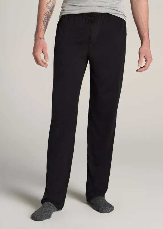 Lounge Pajama Pants for Tall Men in Black sold by American Tall