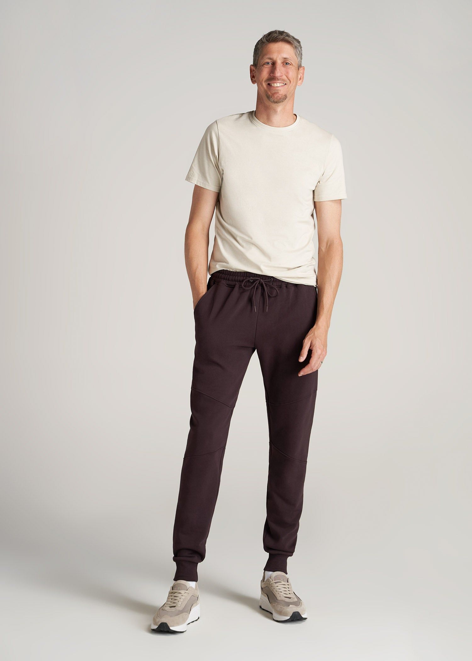 Wearever Fleece Joggers for Tall Men in Port sold by American Tall product image thumbnail 4
