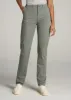 High Rise Tapered Chino Pants for Tall Women in Wreath Green sold by American Tall