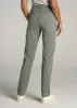 High Rise Tapered Chino Pants for Tall Women in Wreath Green sold by American Tall