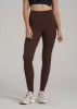Balance High-Rise Leggings for Tall Women in Espresso sold by American Tall