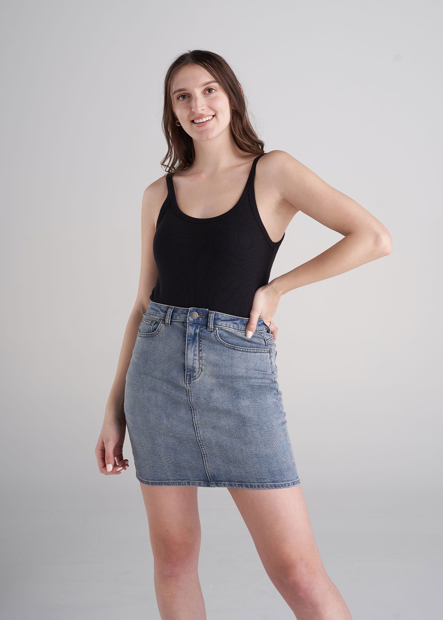 Ribbed Tank in Black - Women's Tall Tank Tops sold by American Tall product image thumbnail 4